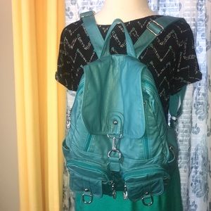 Medium vegan leather backpack